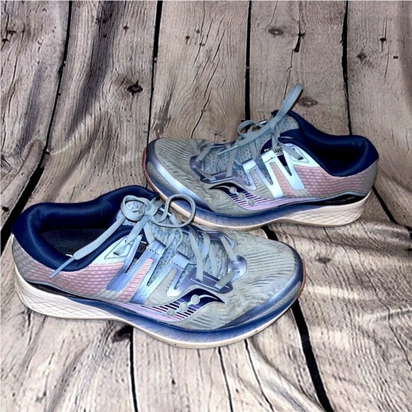 Saucony Shoes - Saucony Ride ISO Blue 2019 Women’s Size 8.5 Tennis Shoes Sneakers Running Jogger